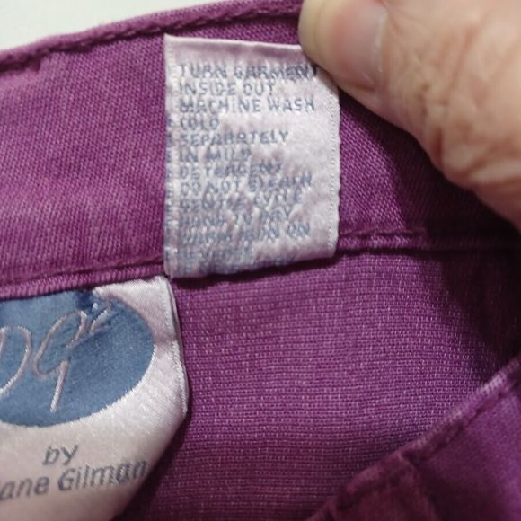 Womens Jeans Size 10P Mauve Flex Denim Straight Leg DG2 by Diane Gilman - Picture 6 of 8